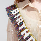 Birthday Vibes Forever Glitter Sash