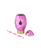 Pink Vintage Holiday Light Cup