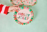 Holly Jolly Celebration Dessert Plate