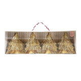 Golden Girl Mini Gold Fringe Party Hats Set