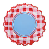 Picnic Perfect Gingham Dinner Plate