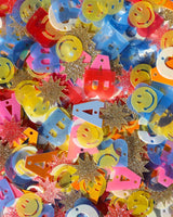 Little Letters Confetti Water Bottle with Straw