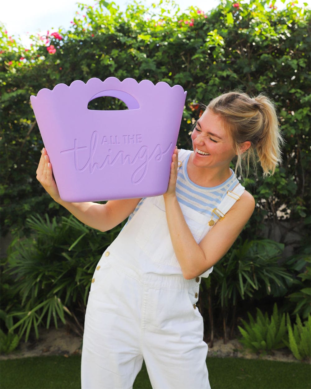 Shell-ebrate All The Things Lavender Jelly Tote