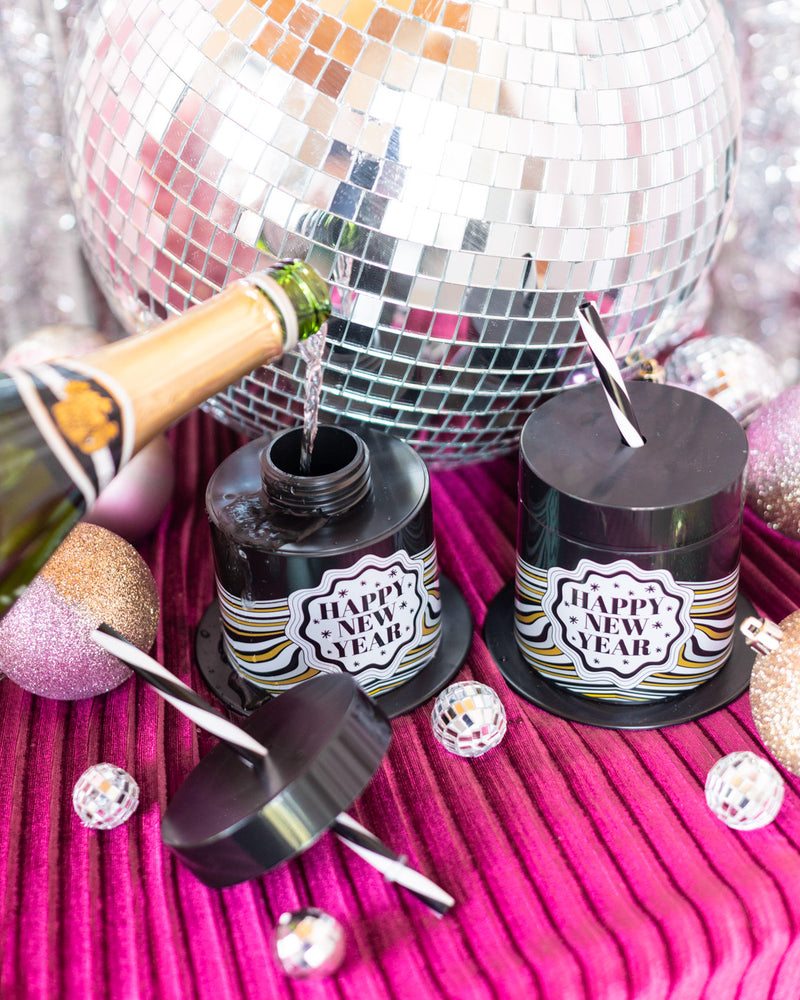 NEW YEAR'S EVE TOP HAT NOVELTY SIPPER