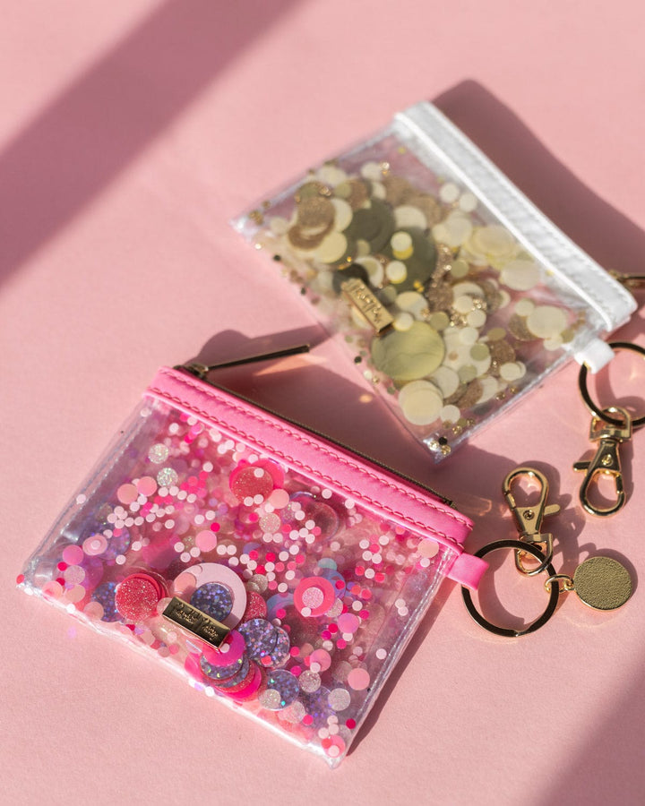 Good As Gold Confetti Mini Wallet Keychain