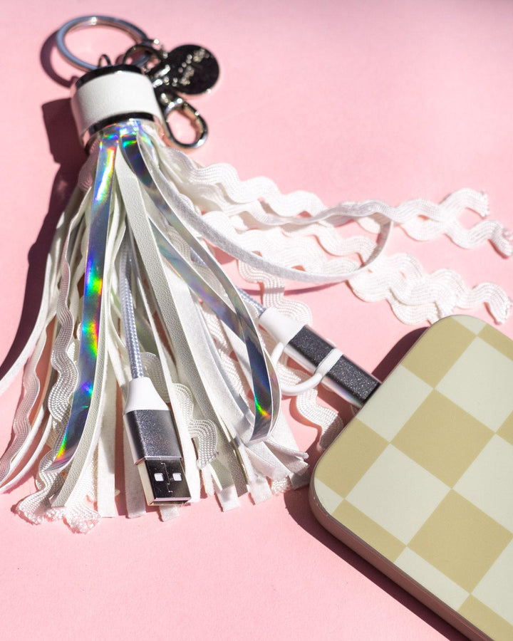 More Metallic CHARGING TASSEL KEYCHAIN
