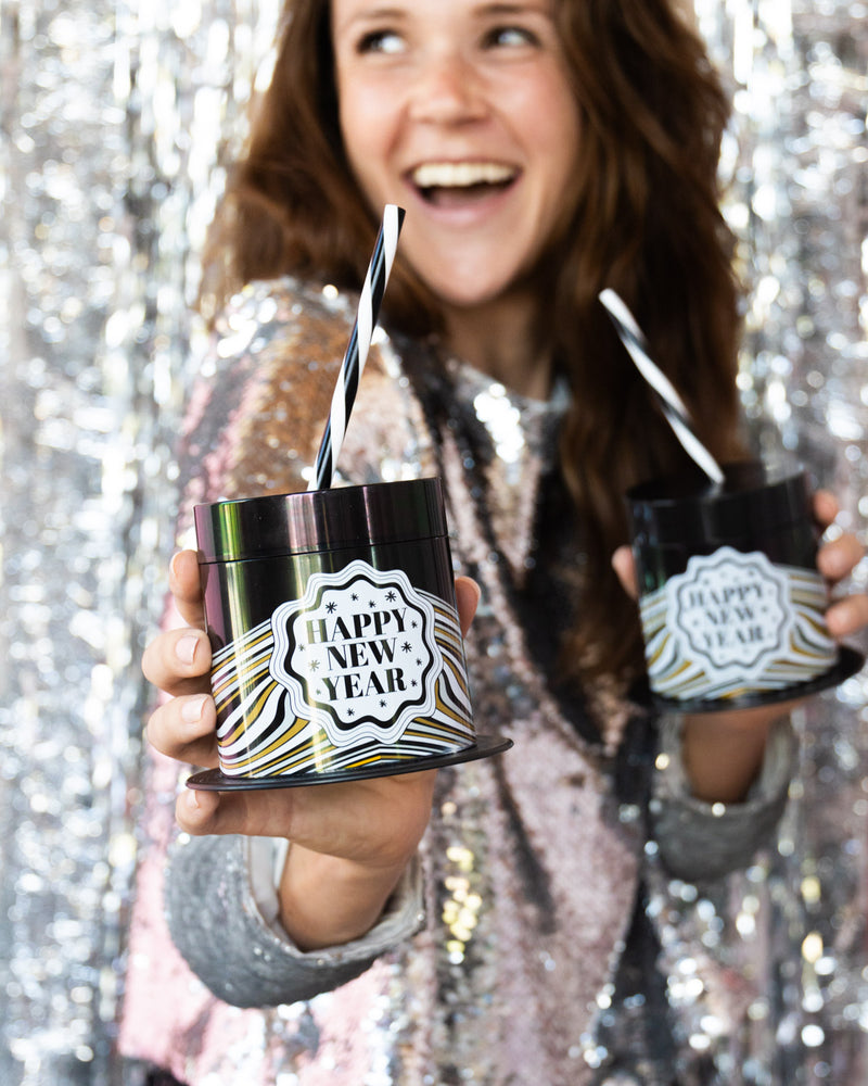 NEW YEAR'S EVE TOP HAT NOVELTY SIPPER