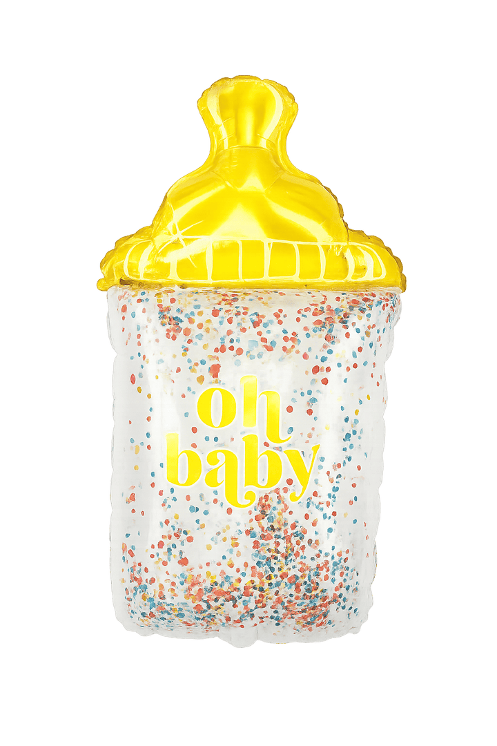 Oh Baby Confetti-Filled Bottle Balloon