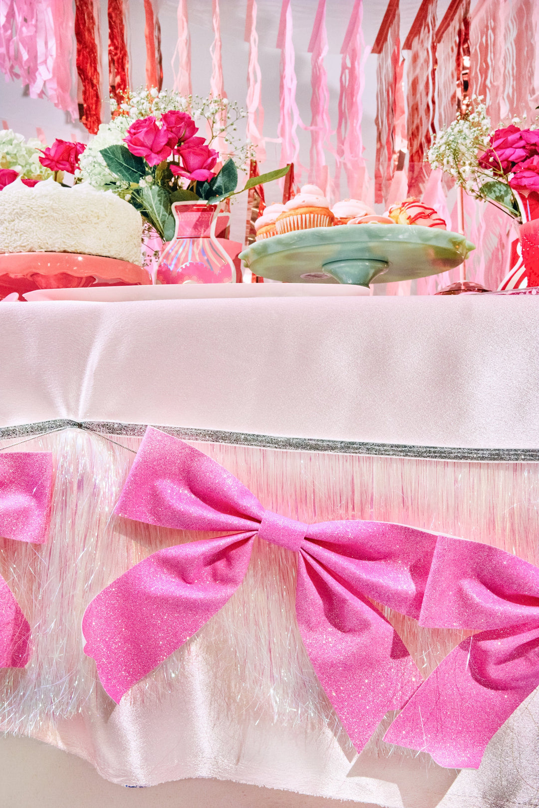 Glitter Bows &amp; Fringe Reusable Party Garland