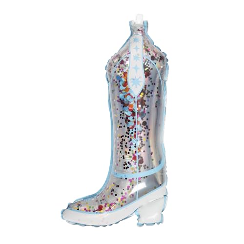 Packed Party Cowboy Boot Confetti-Filled Mylar Balloon