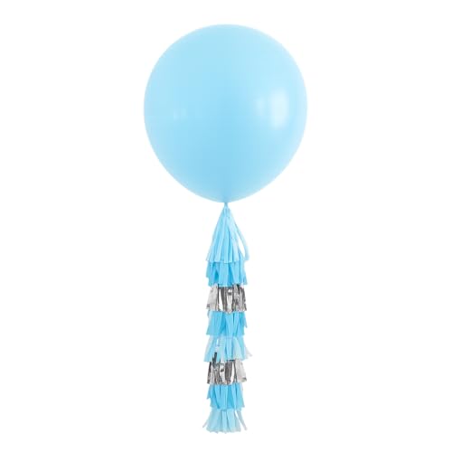 Packed Party Blue Tassel Jumbo 34" Balloon