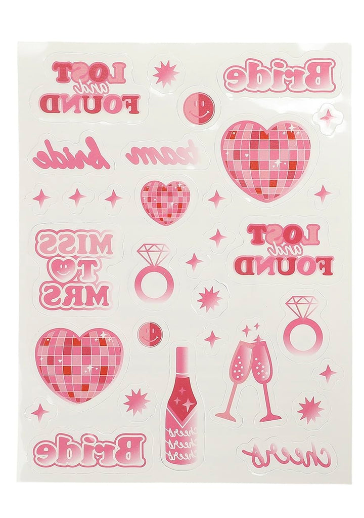 Packed Party Lost And Found Novelty Bridal Temporary Tattoos