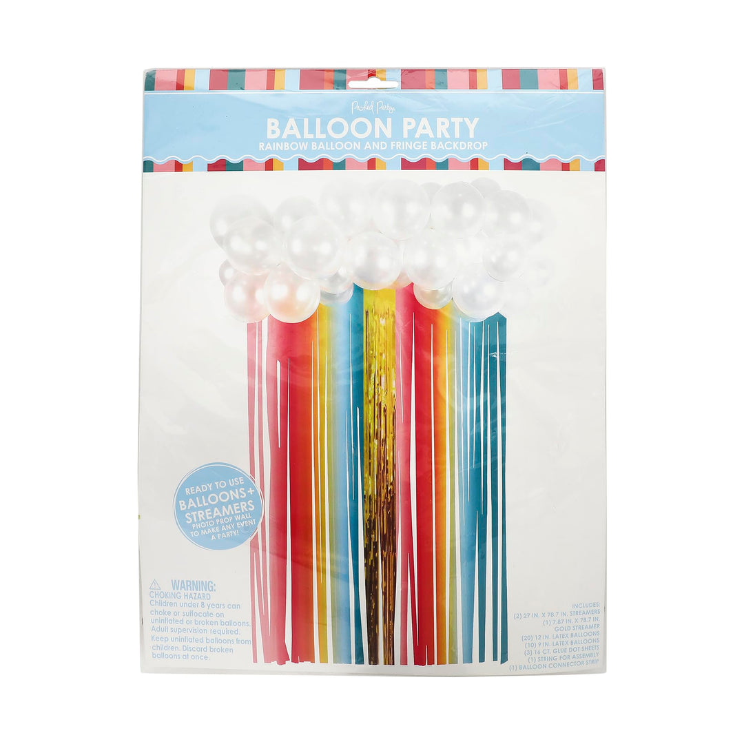 Over the Rainbow Balloon and Streamer Backdrop