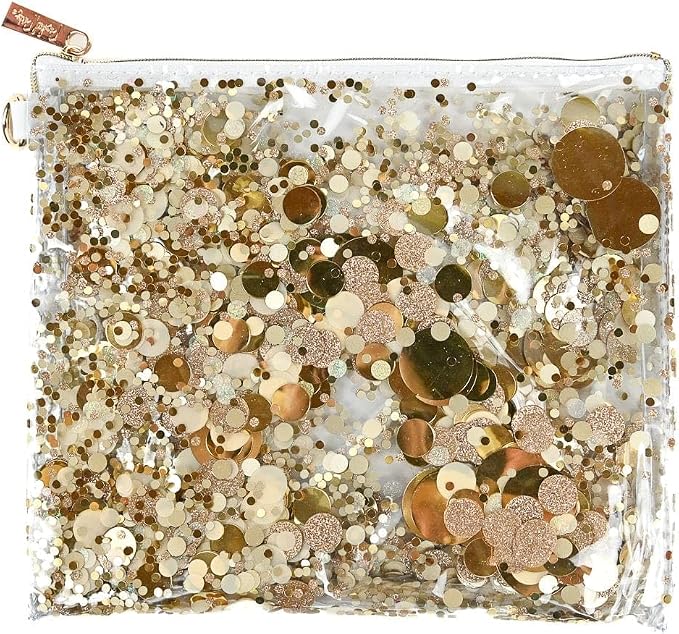 Good As Gold Confetti Everything Pouch