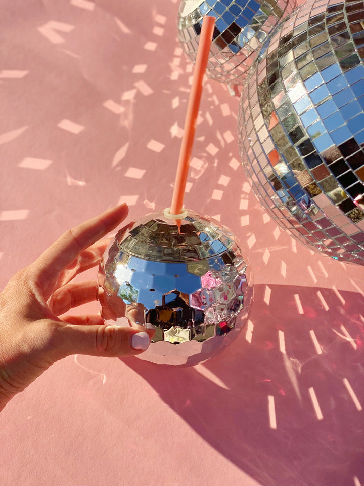 Disco Ball Sipper (Silver)