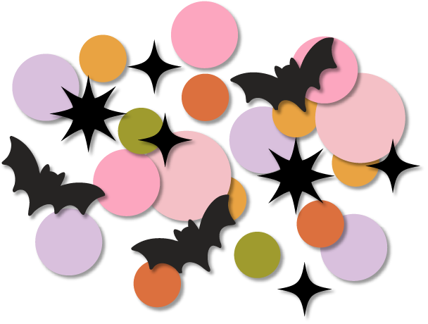 Bat &amp; Boojie Halloween Confetti Mix