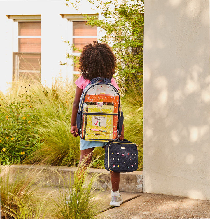 Clear Denim and Gems Backpack