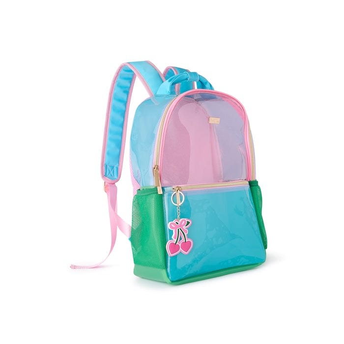 Clear Color Block Jelly Backpack