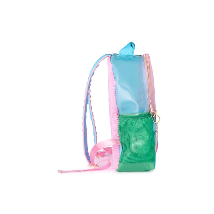 Clear Color Block Jelly Backpack