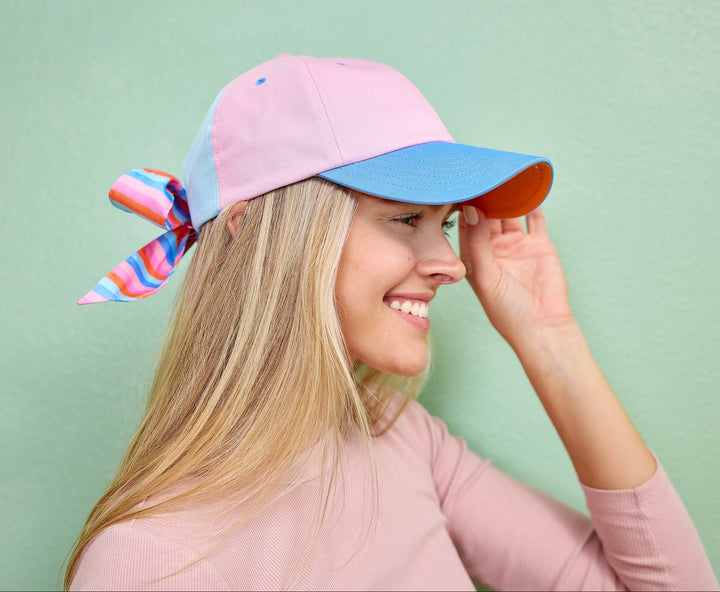 Big Bow Energy Hat (Striped)