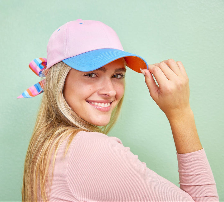 Big Bow Energy Hat (Striped)
