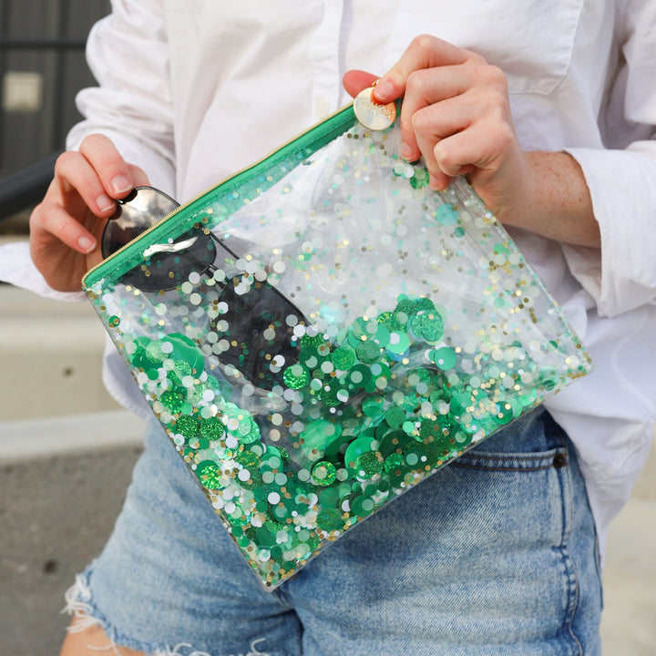 Packed Party Spirit Squad Confetti Everything Pouch Makeup Bag Travel BagCosmetic Bag for Women
