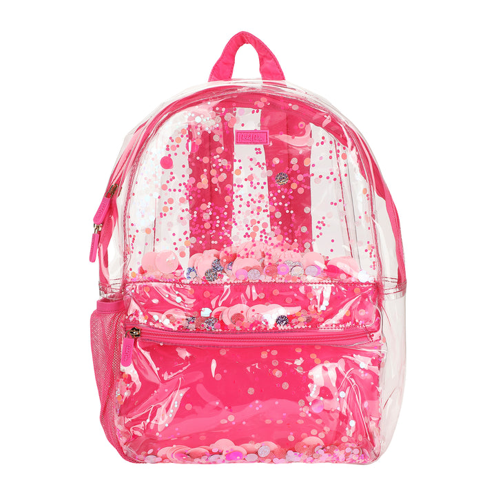 Packed Party Pink Party Clear Backpack; Women&