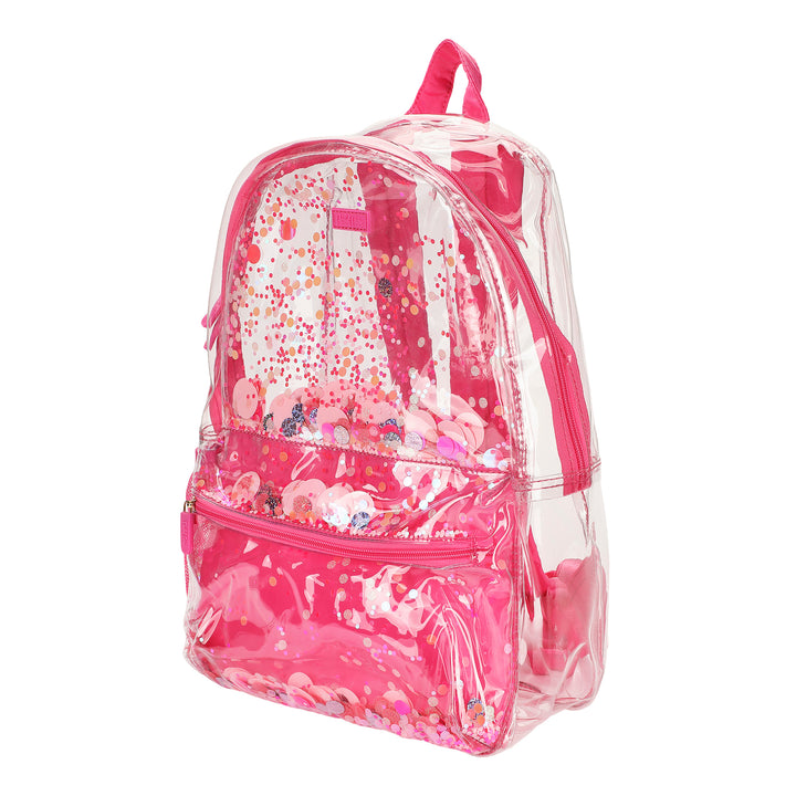 Packed Party Pink Party Clear Backpack; Women&