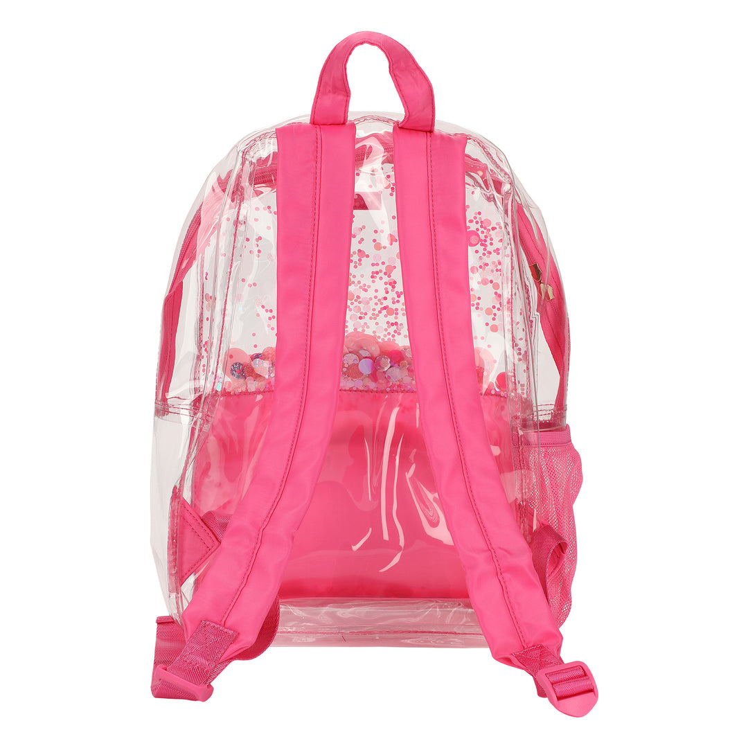 Packed Party Pink Party Clear Backpack; Women&
