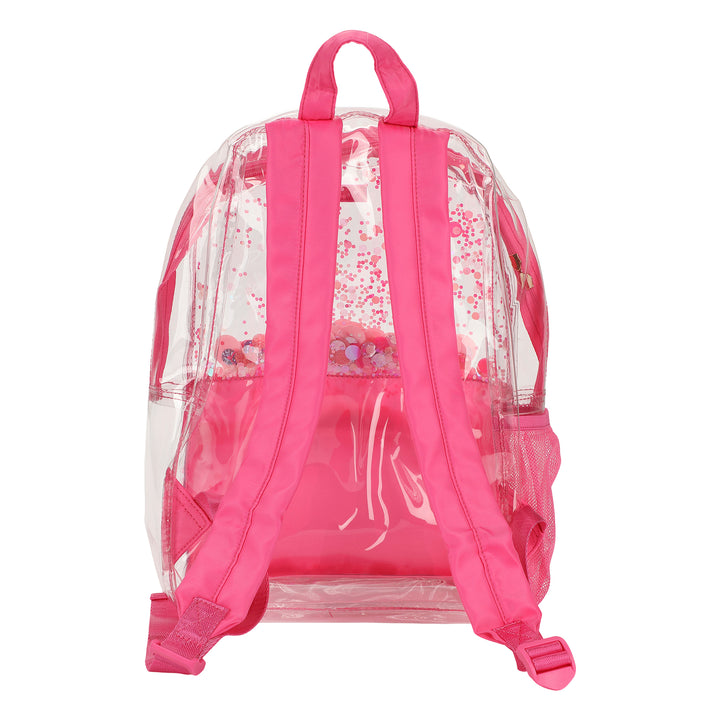 Packed Party Pink Party Clear Backpack; Women&