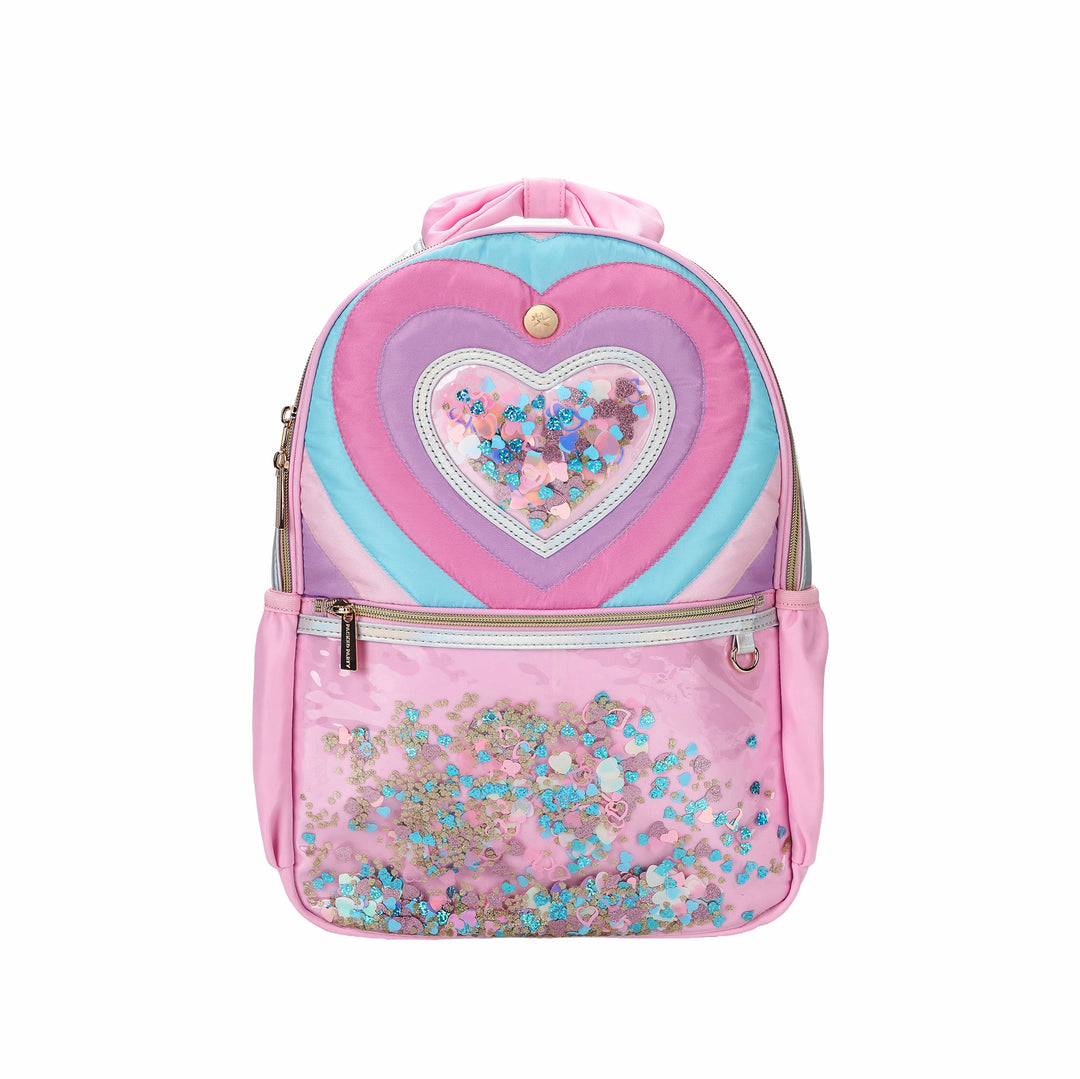 Packed Party Quilted Confetti Heart Adult Backpack