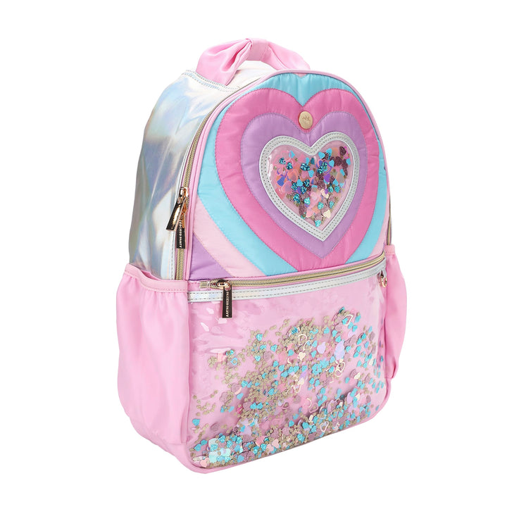 Packed Party Quilted Confetti Heart Adult Backpack