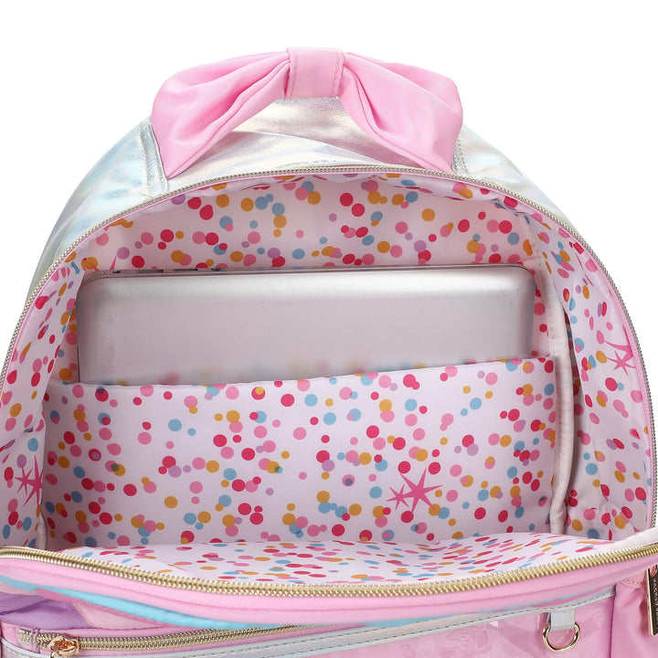 Packed Party Quilted Confetti Heart Adult Backpack