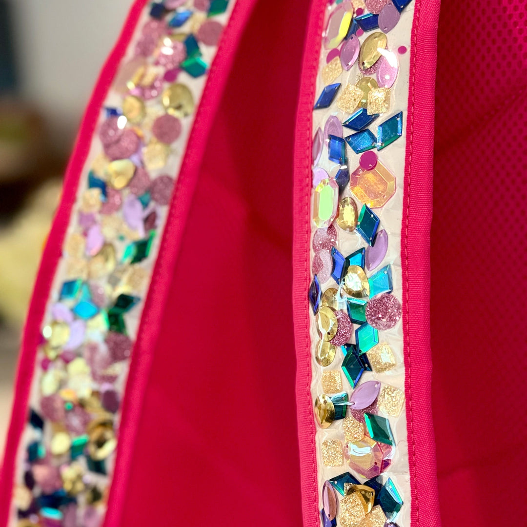Packed Party Bow &amp; Jewel Confetti Clear Adult Backpack