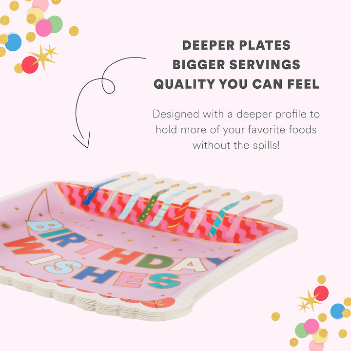 Birthday Wishes Dessert Plates (10 count)