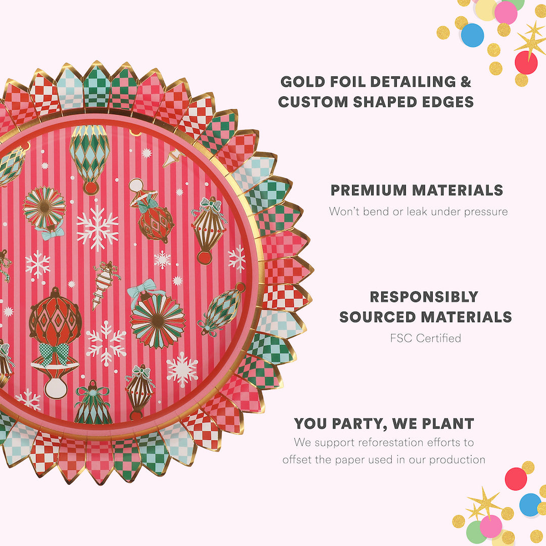 Deck the Halls Dinner Plates (10 count)