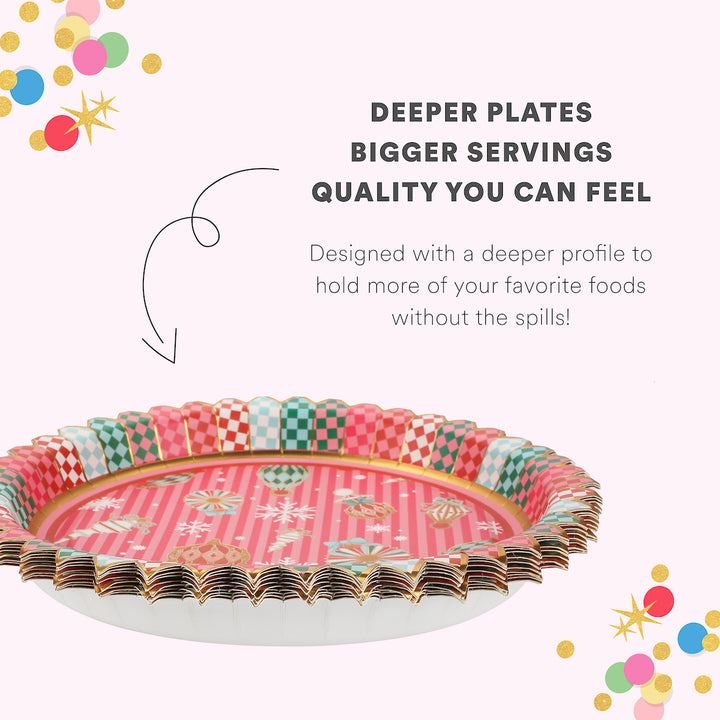Deck the Halls Dinner Plates (10 count)