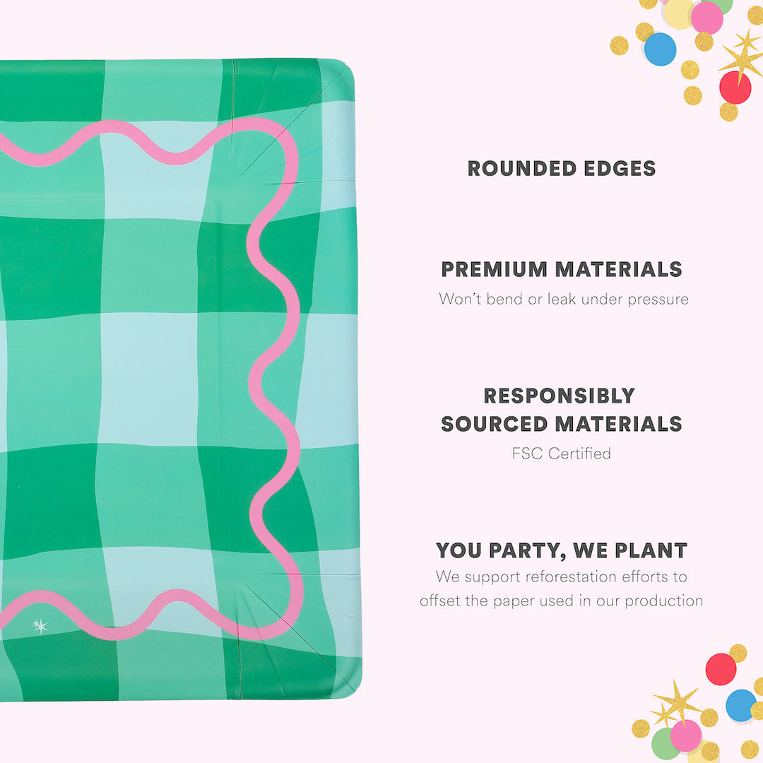 Colorwave Gingham Dinner Plates (10 ct)