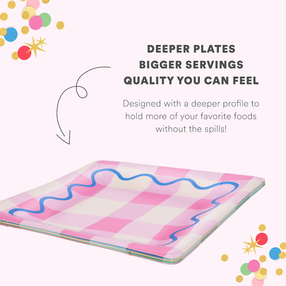 Colorwave Gingham Dinner Plates (10 ct)
