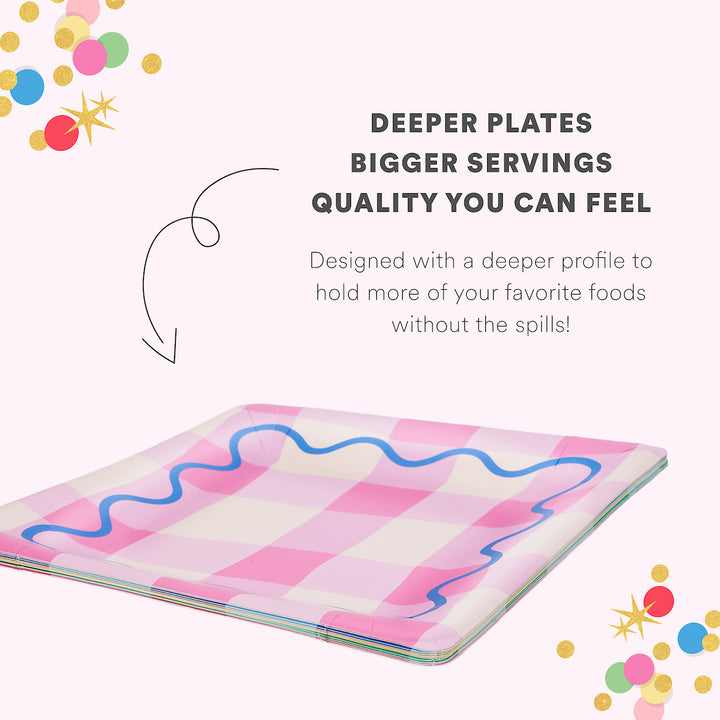 Colorwave Gingham Dinner Plates (10 ct)