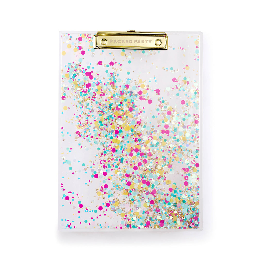 Packed Party Confetti Filled Clipboard Desk Accessory