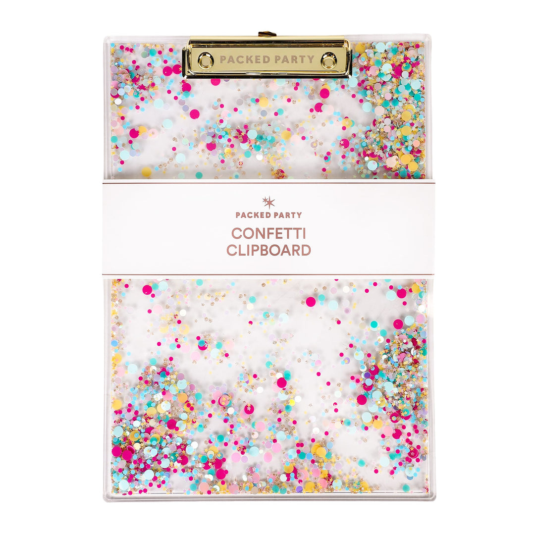 Packed Party Confetti Filled Clipboard Desk Accessory