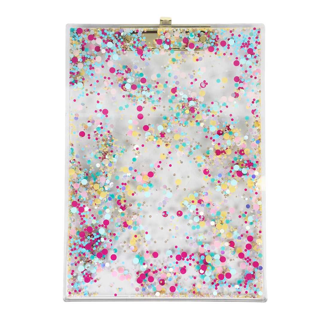 Packed Party Confetti Filled Clipboard Desk Accessory