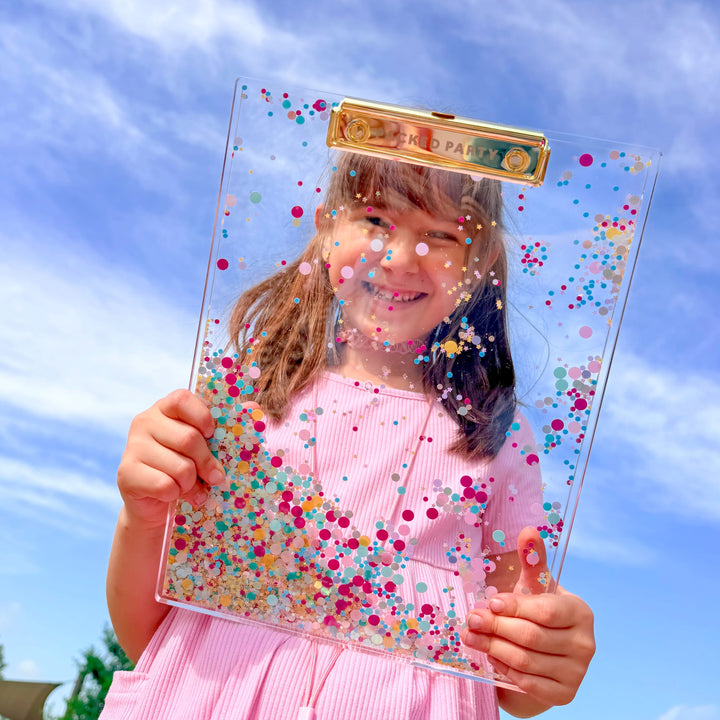 Packed Party Confetti Filled Clipboard Desk Accessory