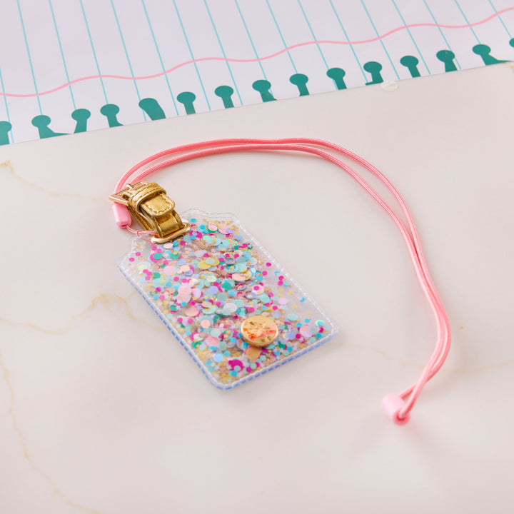 Confetti Filled Lanyard