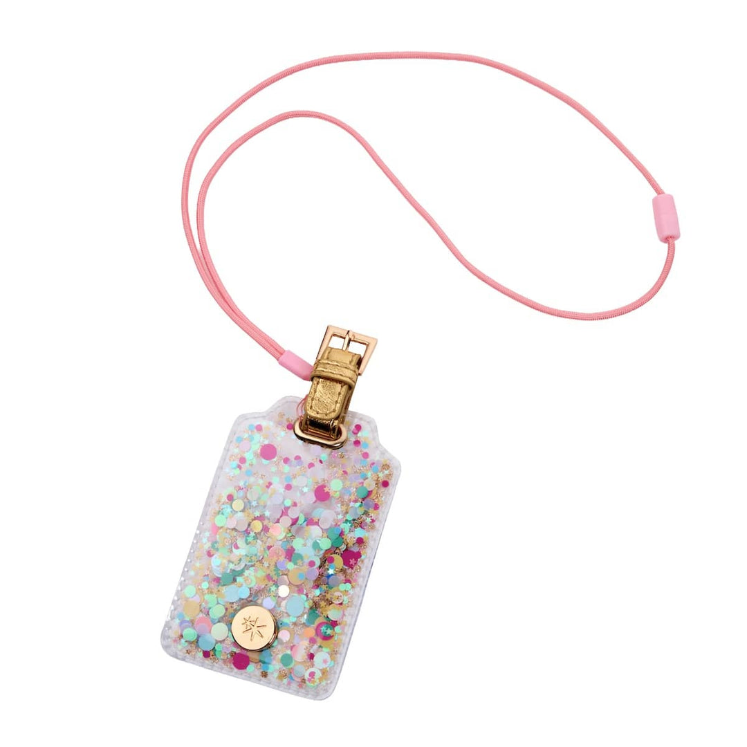 Packed Party Confetti Filled Lanyard Desk Accessory