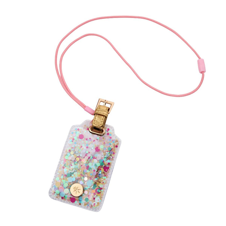 Packed Party Confetti Filled Lanyard Desk Accessory