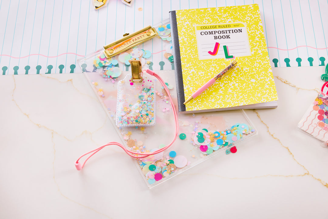 Confetti Filled Lanyard