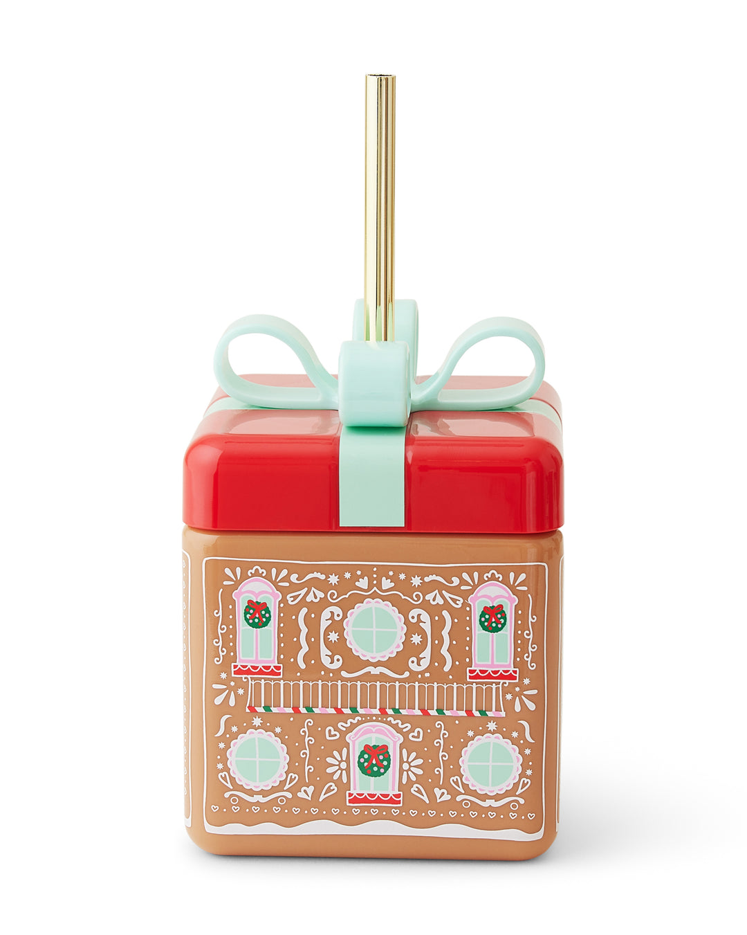 Gingerbread House Holiday Gift Sipper