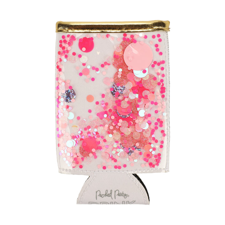 Pink Confetti Skinny Can Drink Sleeve